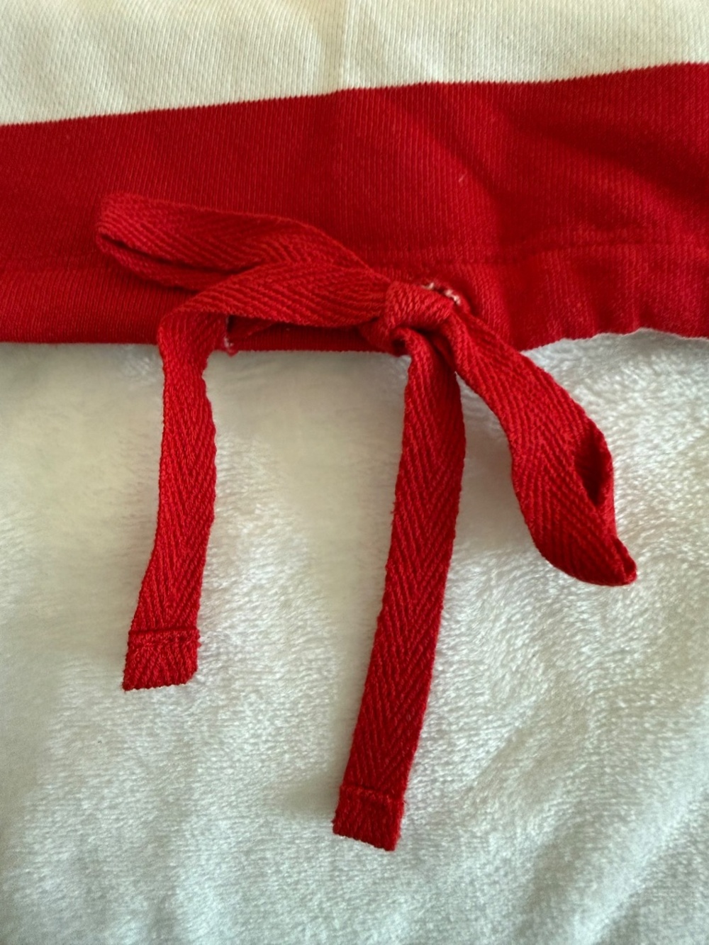 G by Giuliana Striped Rugby Polo Top Cherry Detail Red White Pullover NWOT | XL - Picture 15 of 16